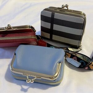 3pcs Wristlet Wallets In Different Colors. Brand New. No Tags. All 3 for $17.00